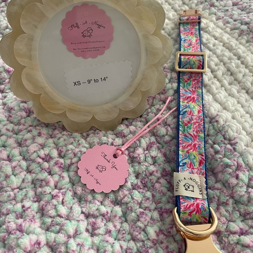 Colorful Beach Vibes Dog Collar 9”-14”